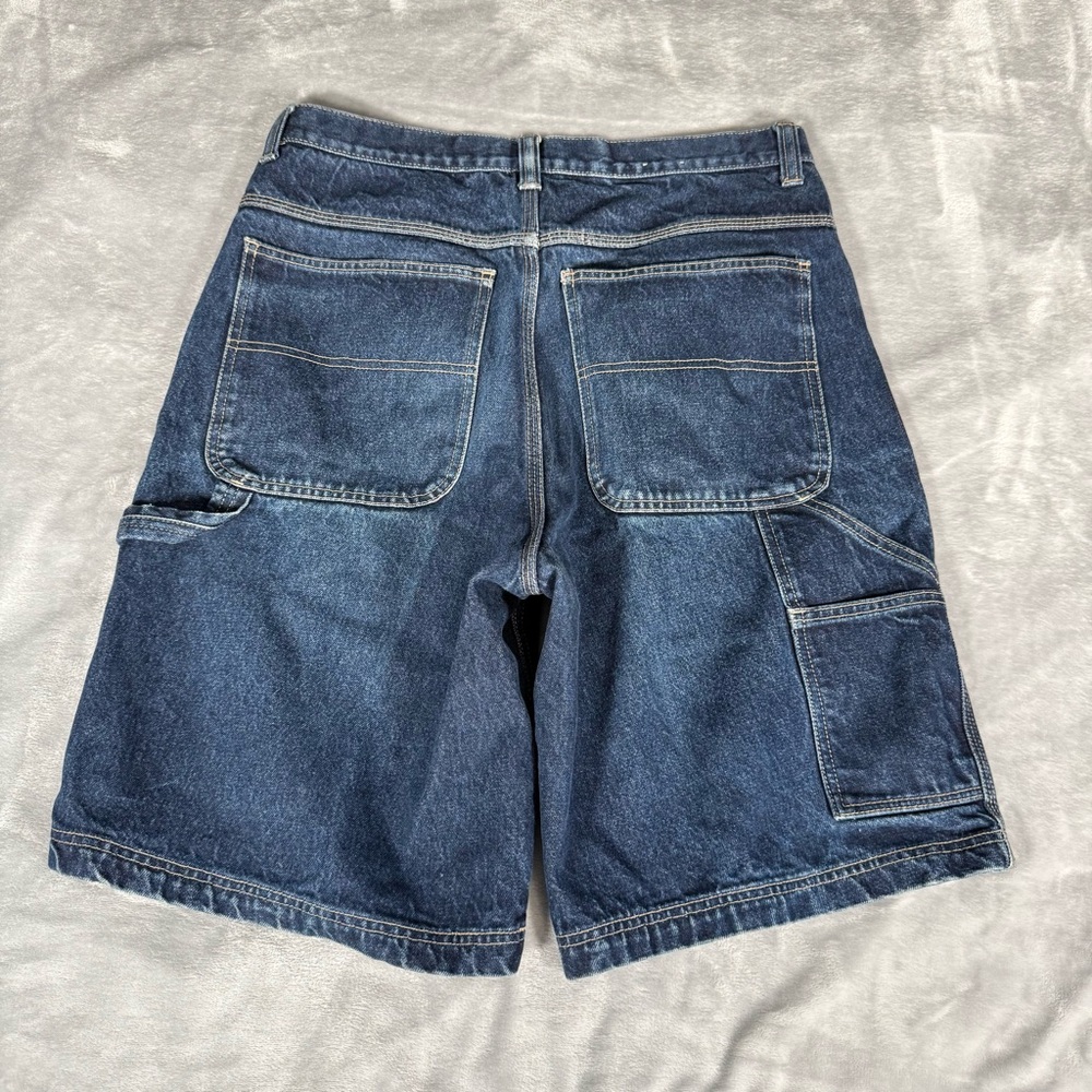 Vintage Aeropostale Carpenter Denim Shorts Mens 34 (Fits 33) 10” Grunge Y2K